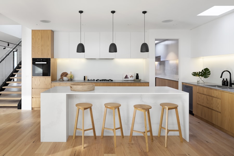 Bold kitchen backsplash with zellige tiles