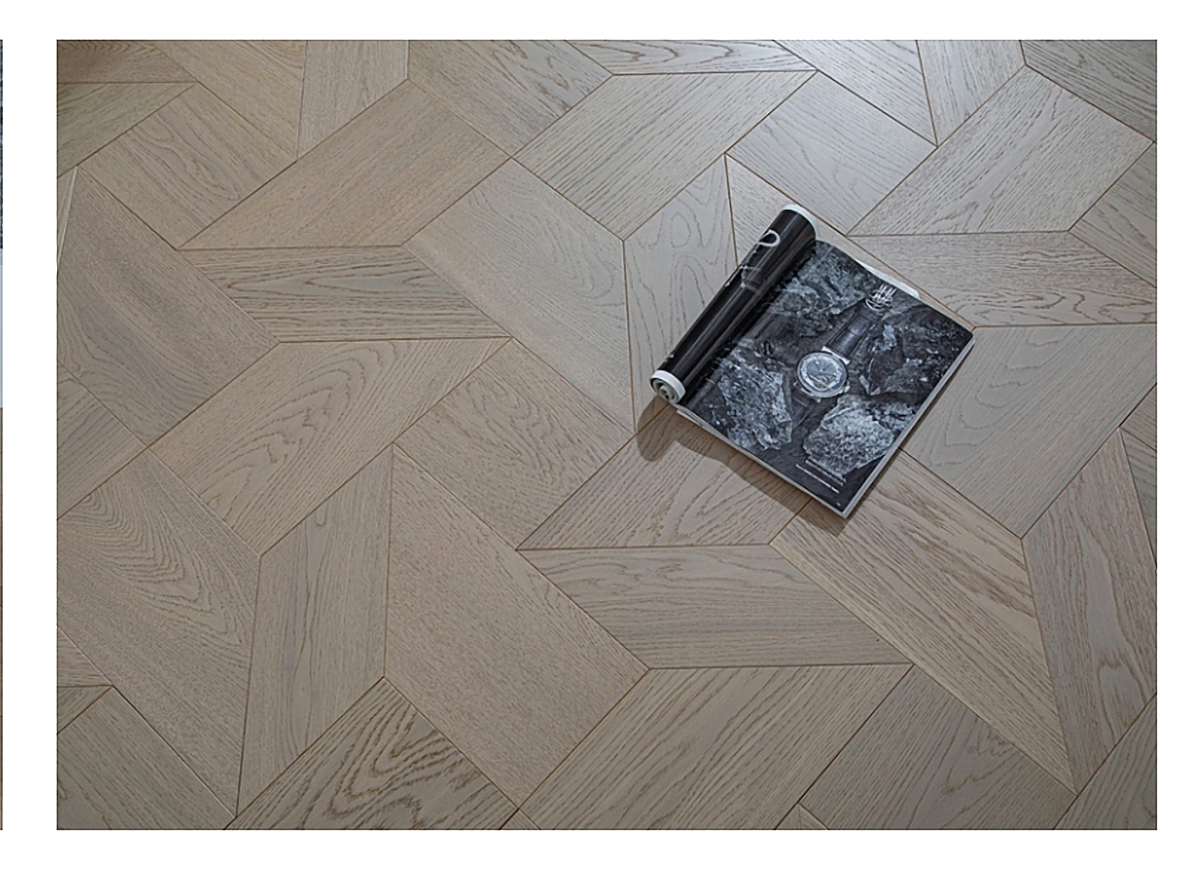 PARBRO MY001-4 — Oak wood grain close-up detail. Art wood flooring from China, sourced through Tarmeer's Dubai material selection center.