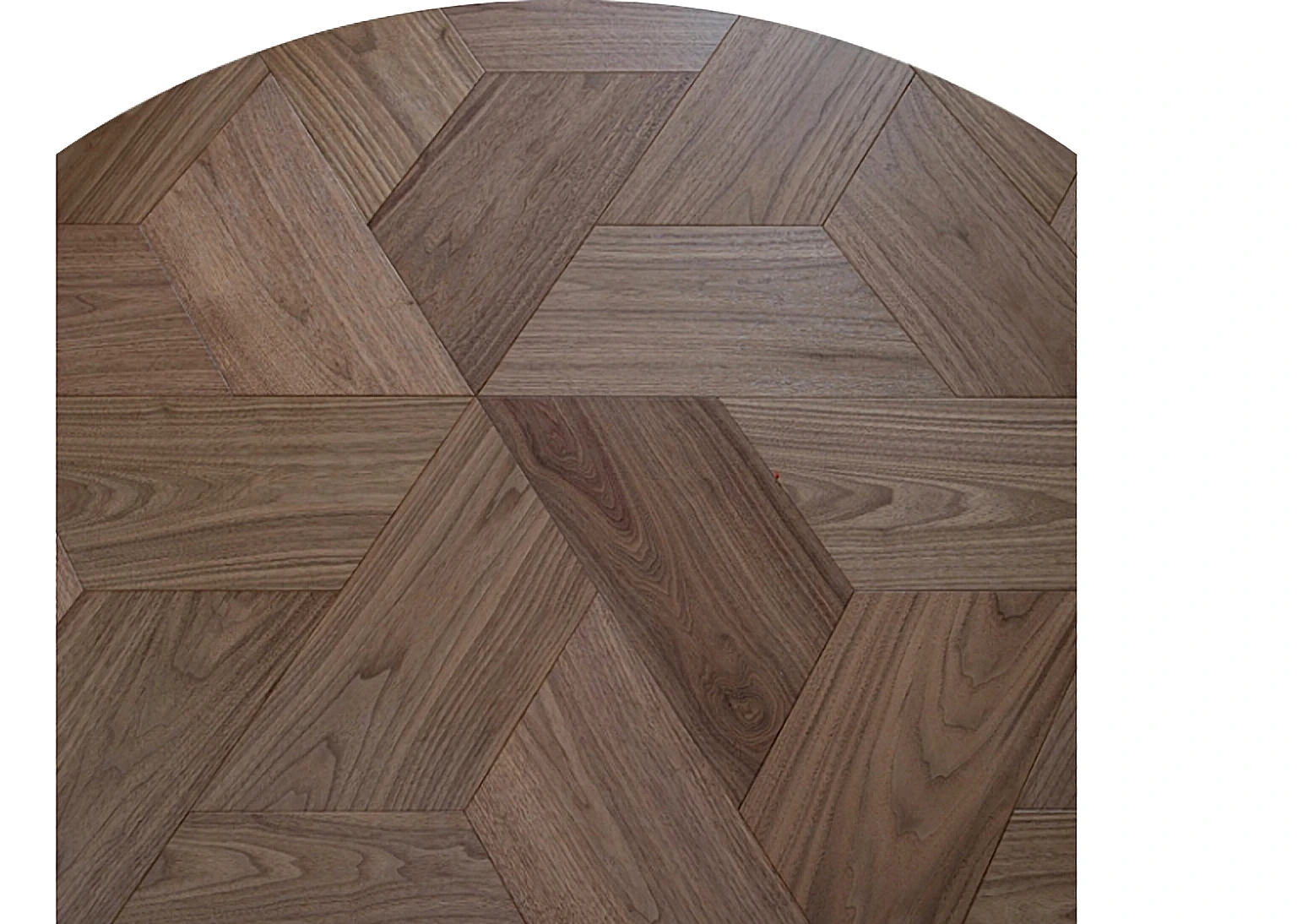 PARBRO MY002-1 — Walnut floor panel. Art wood flooring from China, sourced through Tarmeer's Dubai material selection center.
