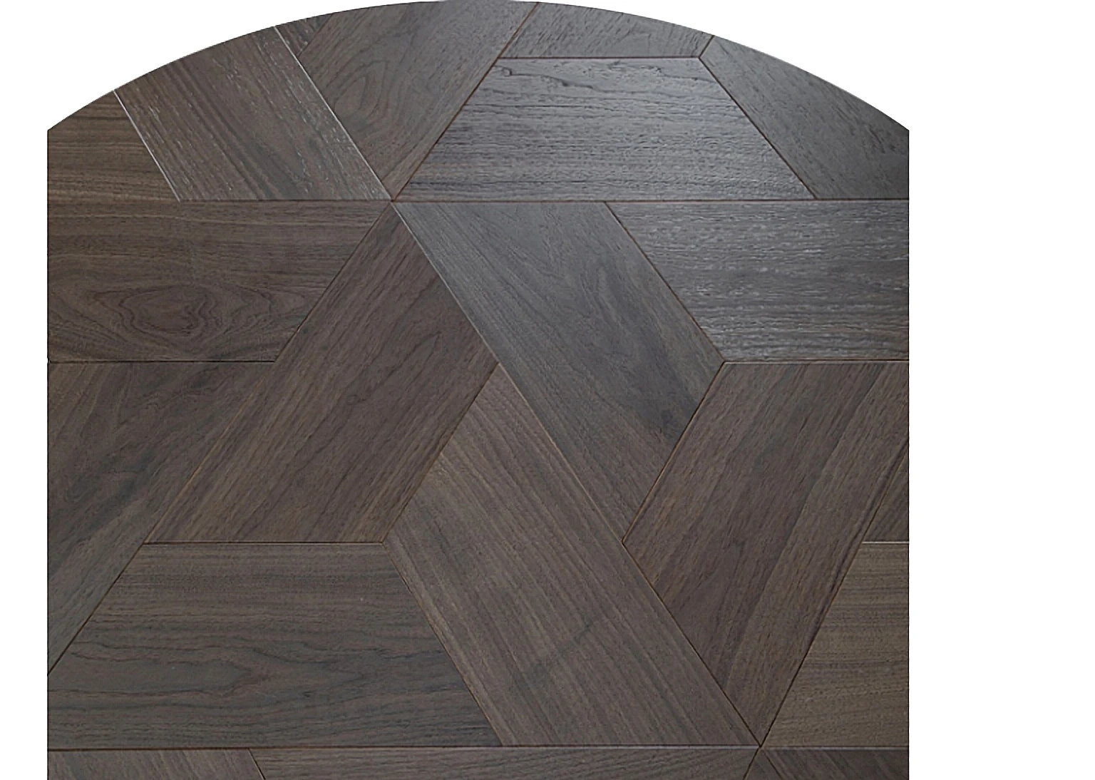 PARBRO MY002-2 — Walnut floor panel. Art wood flooring from China, sourced through Tarmeer's Dubai material selection center.