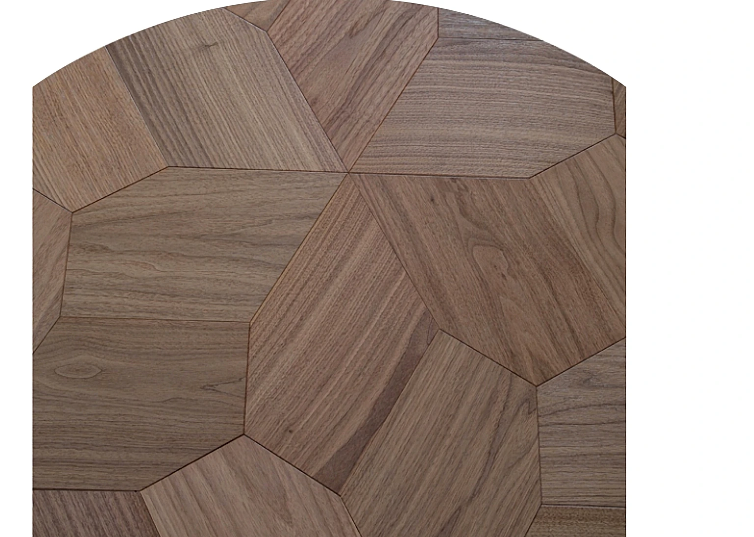 PARBRO MY004-1 — Walnut floor panel. Art wood flooring from China, sourced through Tarmeer's Dubai material selection center.