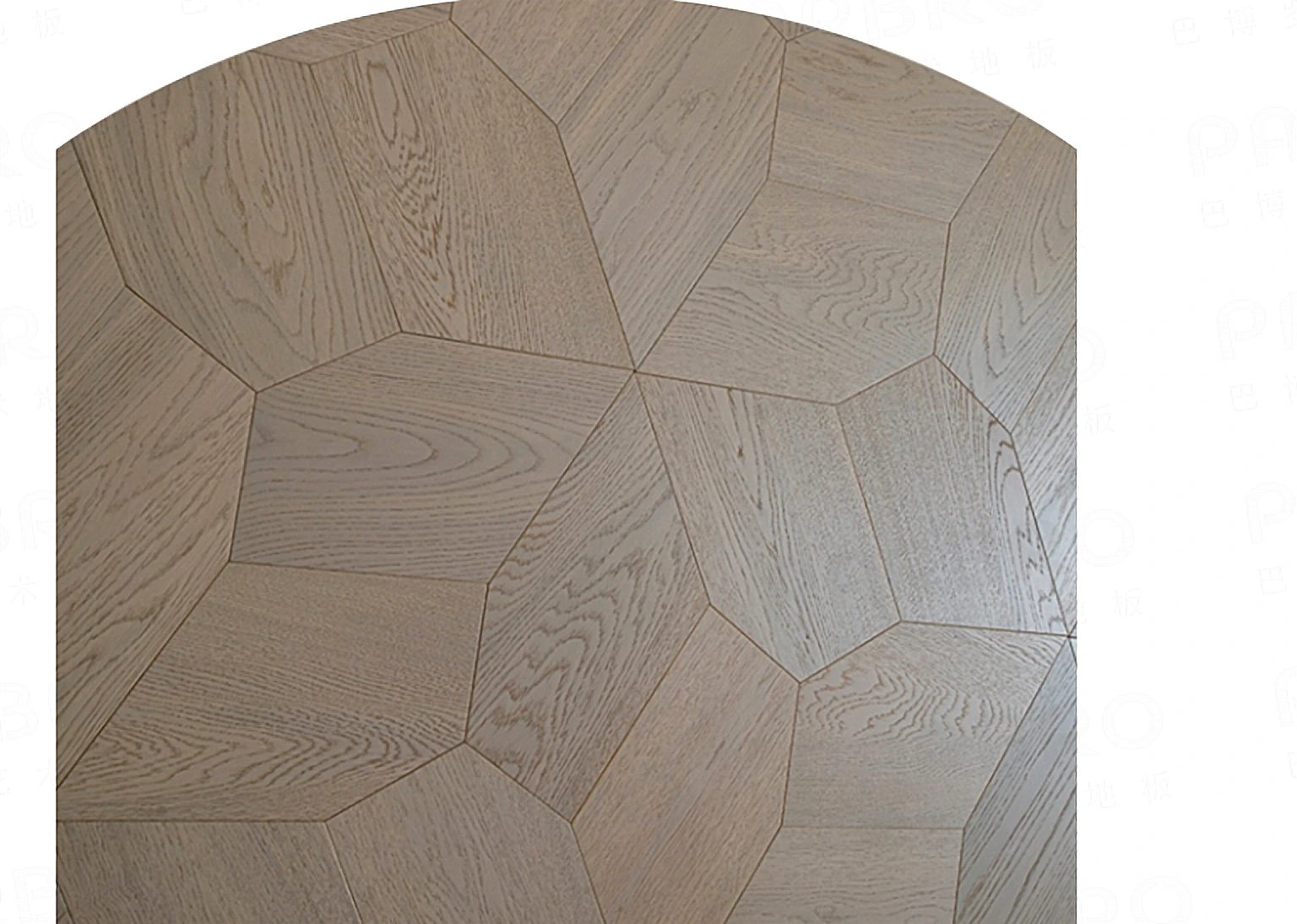 PARBRO MY004-4 — Oak floor panel. Art wood flooring from China, sourced through Tarmeer's Dubai material selection center.