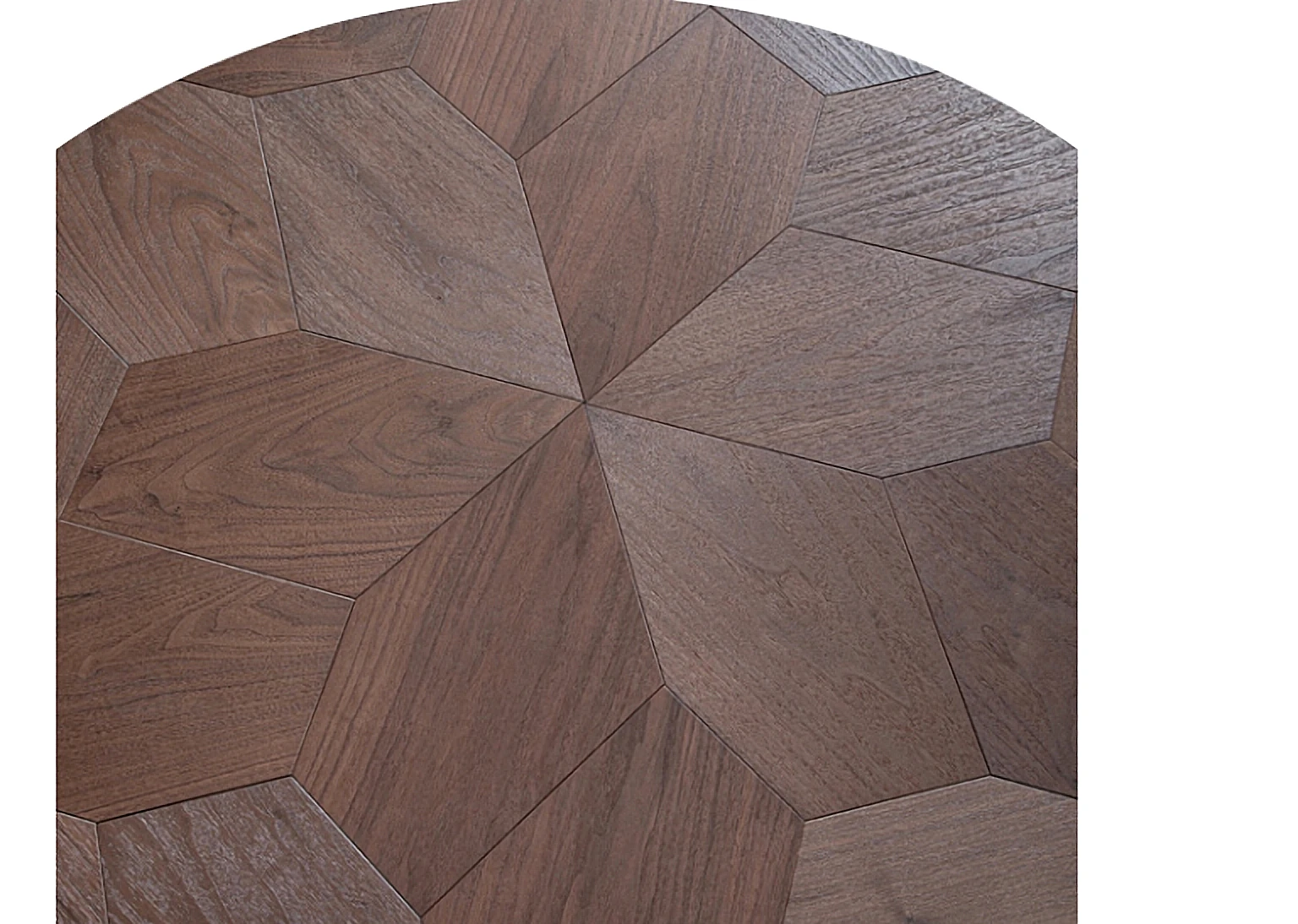 PARBRO MY004-6 — Walnut floor panel. Art wood flooring from China, sourced through Tarmeer's Dubai material selection center.