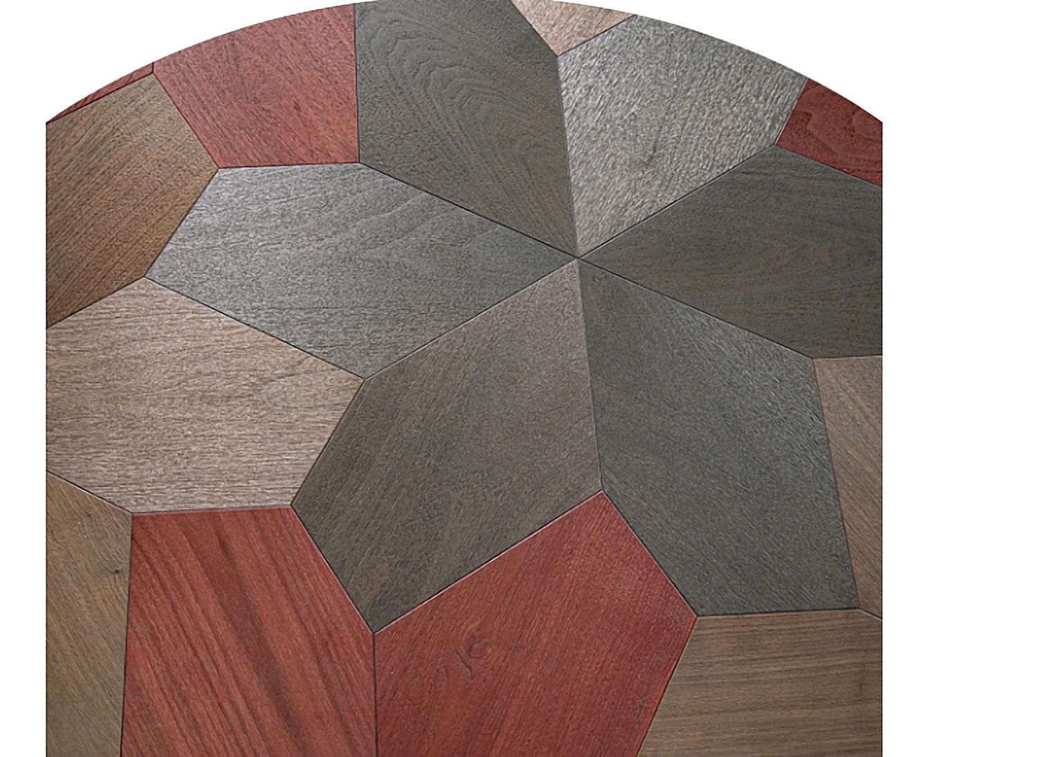 PARBRO MY004-9 — Walnut floor panel. Art wood flooring from China, sourced through Tarmeer's Dubai material selection center.