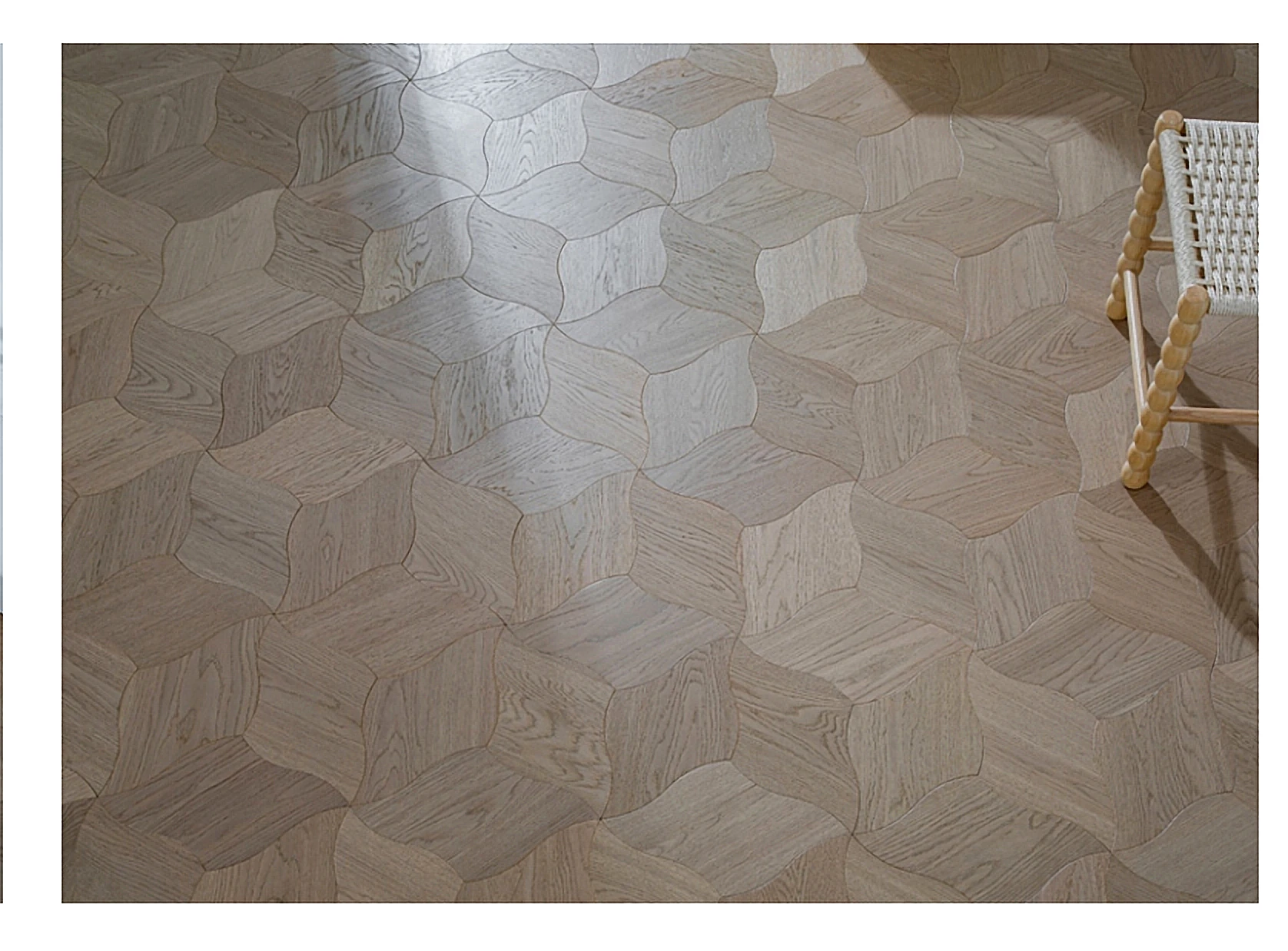 PARBRO MY006-3 — Oak wood grain close-up detail. Art wood flooring from China, sourced through Tarmeer's Dubai material selection center.