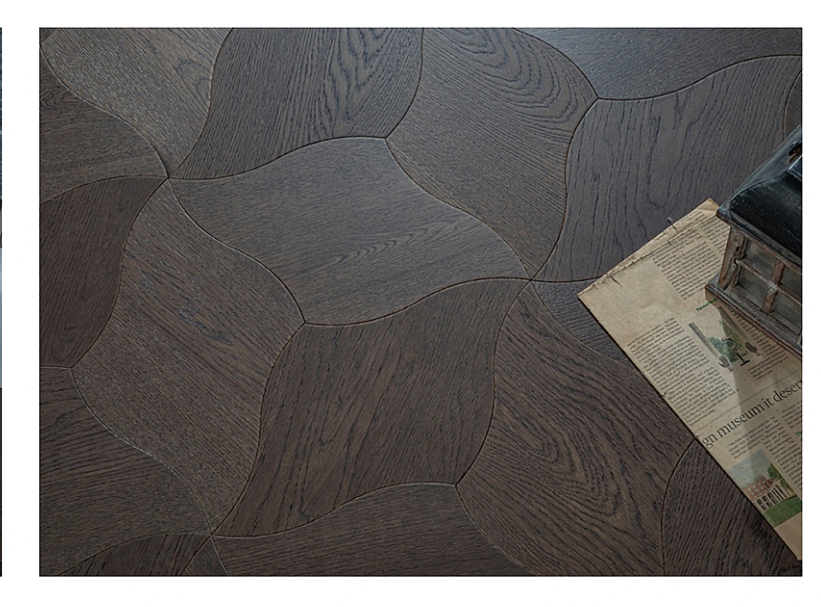 PARBRO MY006-4 — Oak wood grain close-up detail. Art wood flooring from China, sourced through Tarmeer's Dubai material selection center.