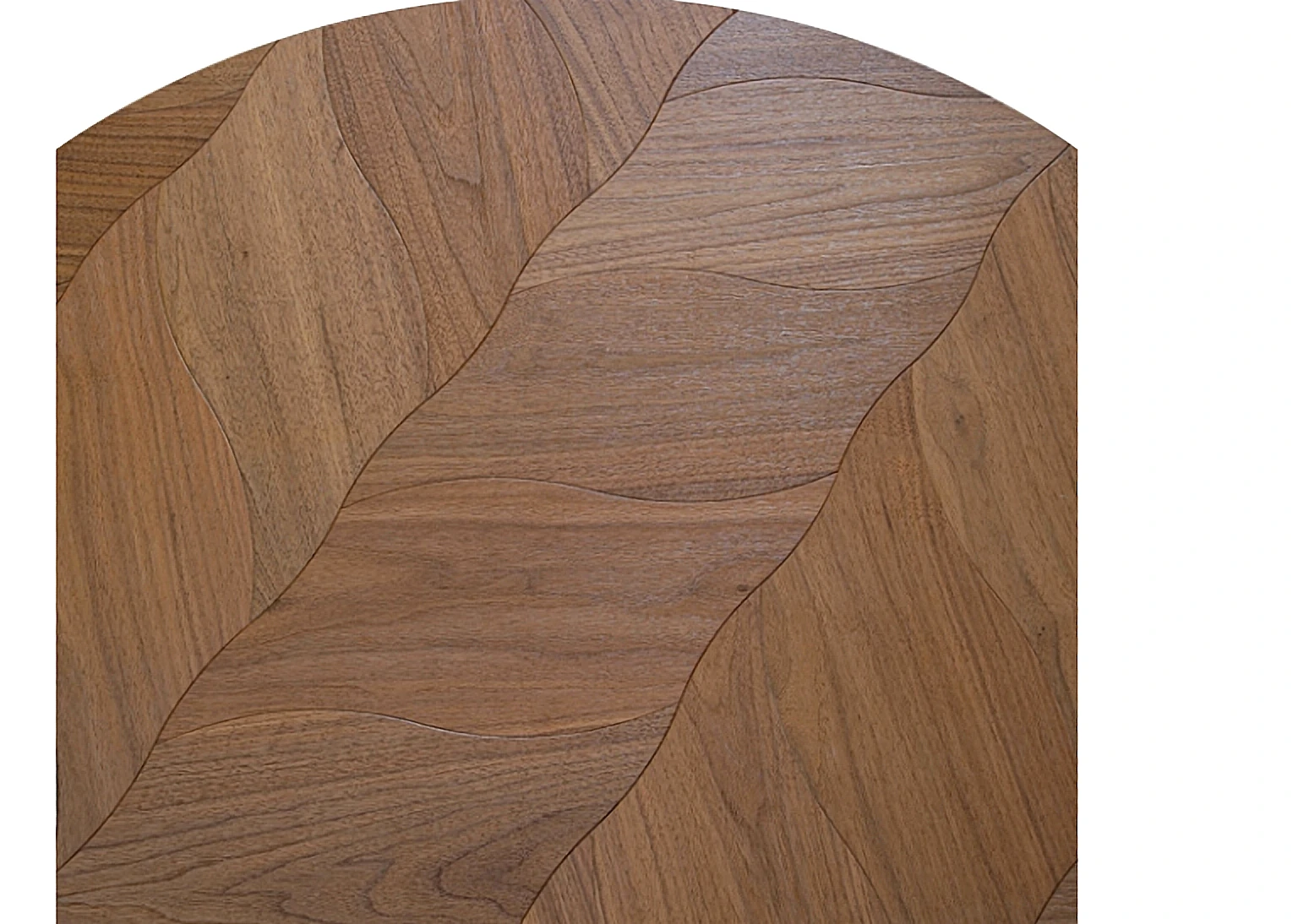 PARBRO MY007-1 — Walnut floor panel. Art wood flooring from China, sourced through Tarmeer's Dubai material selection center.