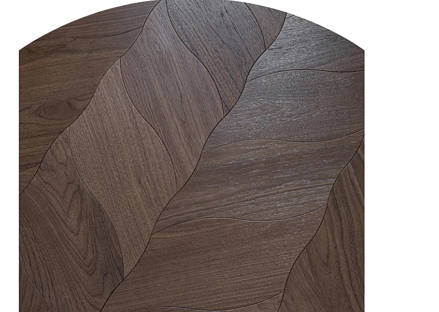 PARBRO MY007-2 — Walnut floor panel. Art wood flooring from China, sourced through Tarmeer's Dubai material selection center.