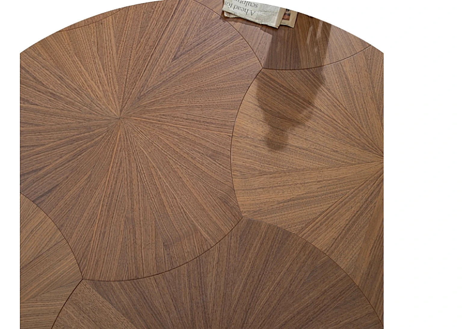 PARBRO MY009-1 — Walnut floor panel. Art wood flooring from China, sourced through Tarmeer's Dubai material selection center.