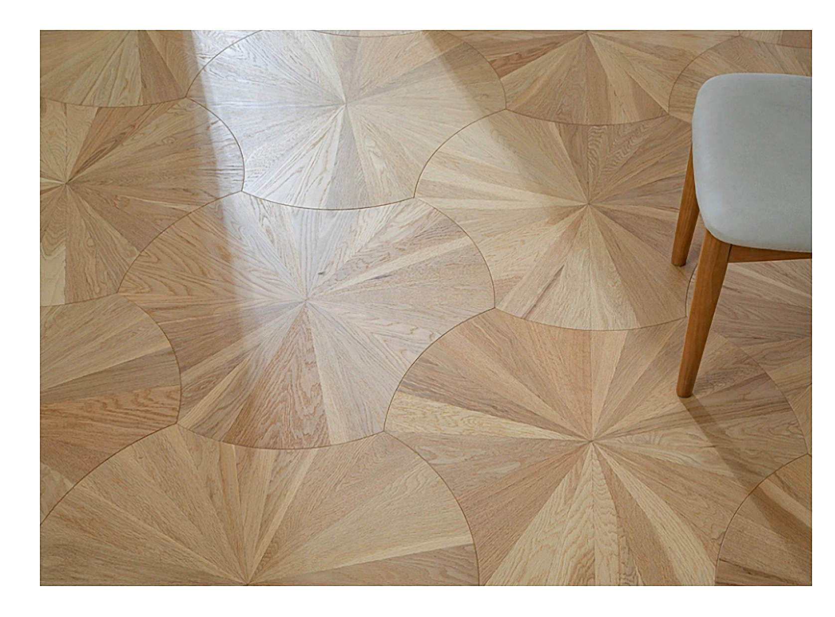 PARBRO MY009-3 — Oak wood grain close-up detail. Art wood flooring from China, sourced through Tarmeer's Dubai material selection center.