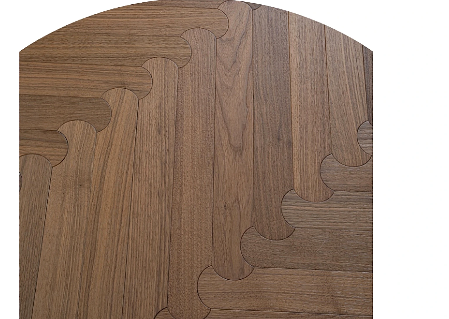 PARBRO MY011-1 — Walnut floor panel. Art wood flooring from China, sourced through Tarmeer's Dubai material selection center.