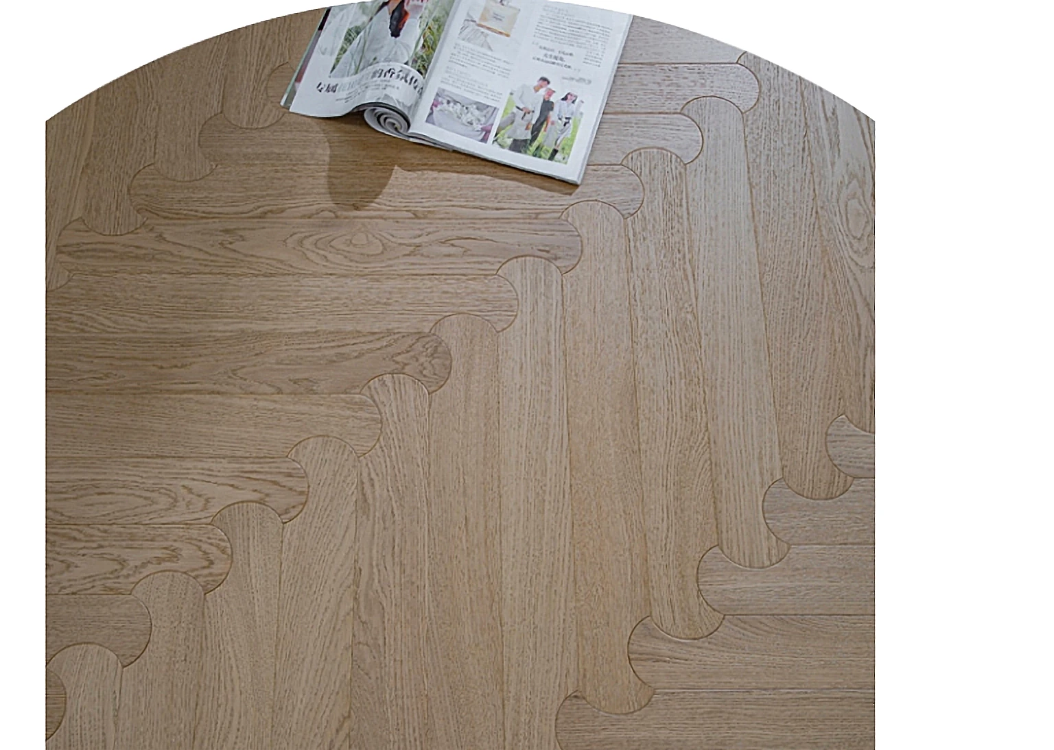 PARBRO MY011-3 — Oak floor panel. Art wood flooring from China, sourced through Tarmeer's Dubai material selection center.