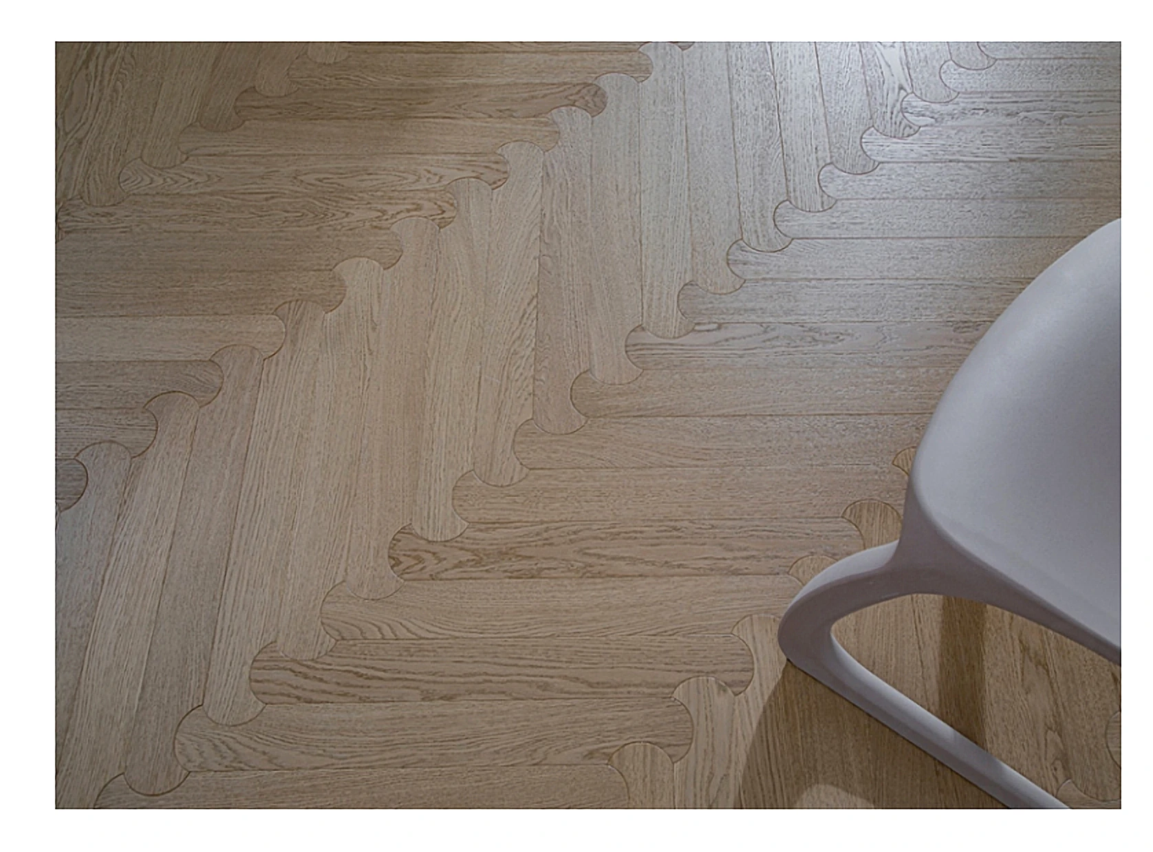 PARBRO MY011-3 — Oak wood grain close-up detail. Art wood flooring from China, sourced through Tarmeer's Dubai material selection center.