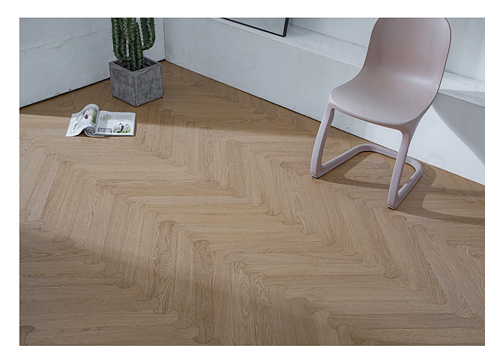 PARBRO MY011-3 — Oak floor in a room setting. Art wood flooring from China, sourced through Tarmeer's Dubai material selection center.