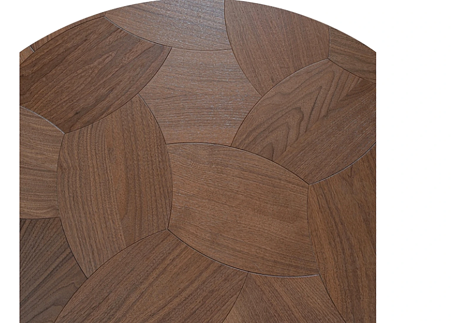 PARBRO MY012-2 — Walnut floor panel. Art wood flooring from China, sourced through Tarmeer's Dubai material selection center.