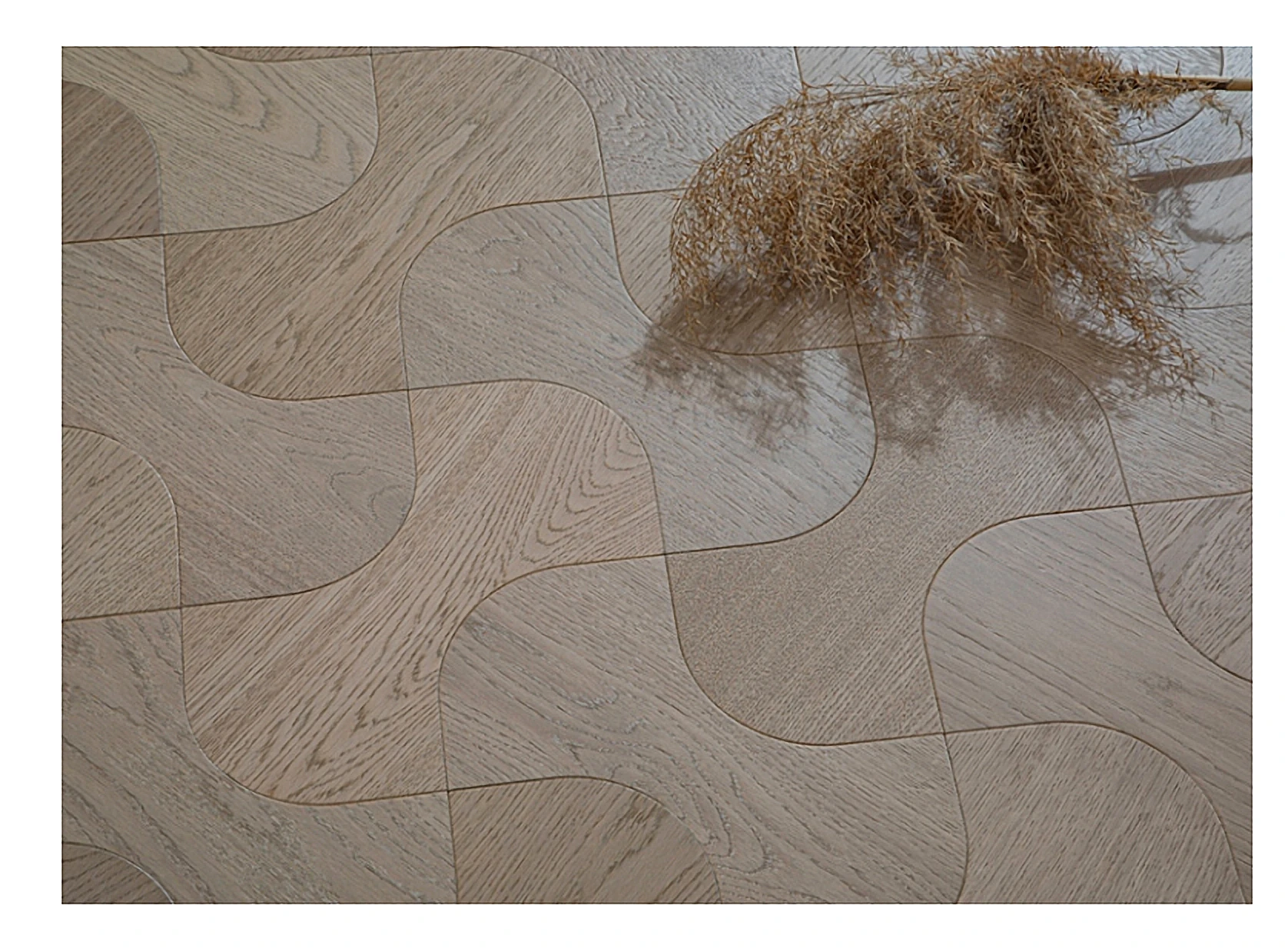 PARBRO MY013-3 — Oak wood grain close-up detail. Art wood flooring from China, sourced through Tarmeer's Dubai material selection center.