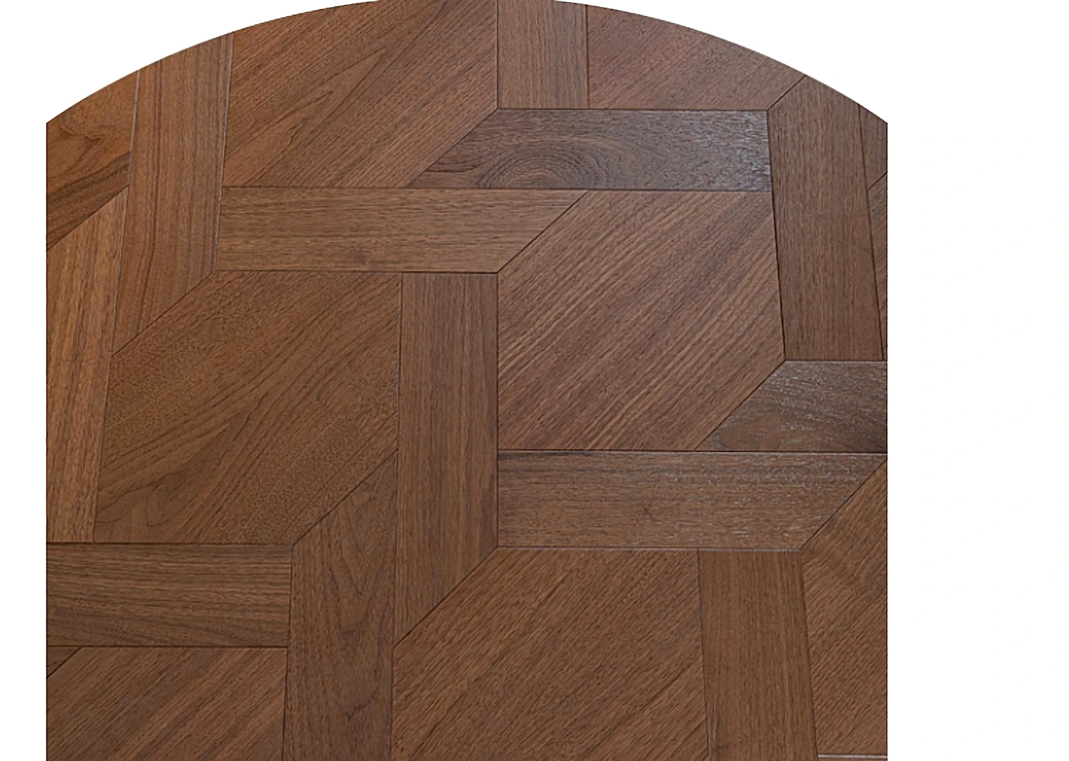 PARBRO MY018-2 — Walnut floor panel. Art wood flooring from China, sourced through Tarmeer's Dubai material selection center.