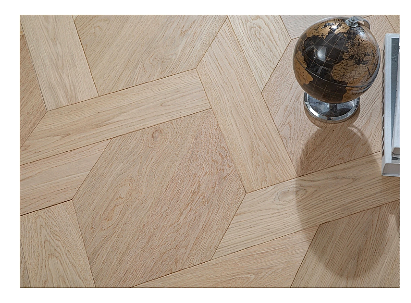 PARBRO MY018-3 — Oak wood grain close-up detail. Art wood flooring from China, sourced through Tarmeer's Dubai material selection center.
