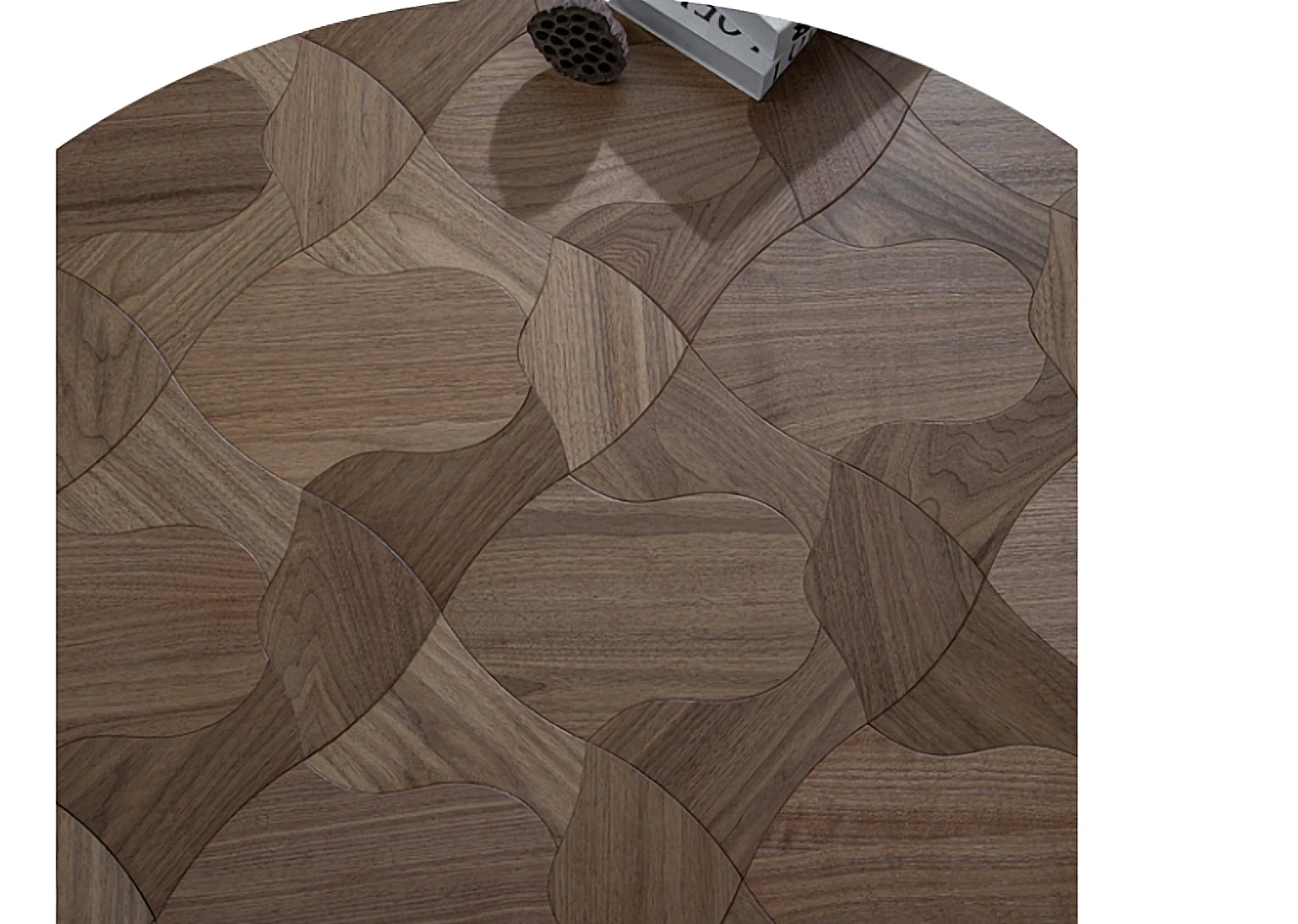 PARBRO MY019-1 — Walnut floor panel. Art wood flooring from China, sourced through Tarmeer's Dubai material selection center.