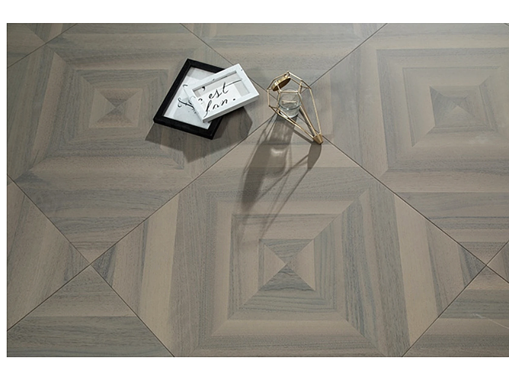 PARBRO 5986 — Two-tone walnut 3-layer parquet wood grain close-up detail. Art wood flooring from China, sourced through Tarmeer's Dubai material selection center.