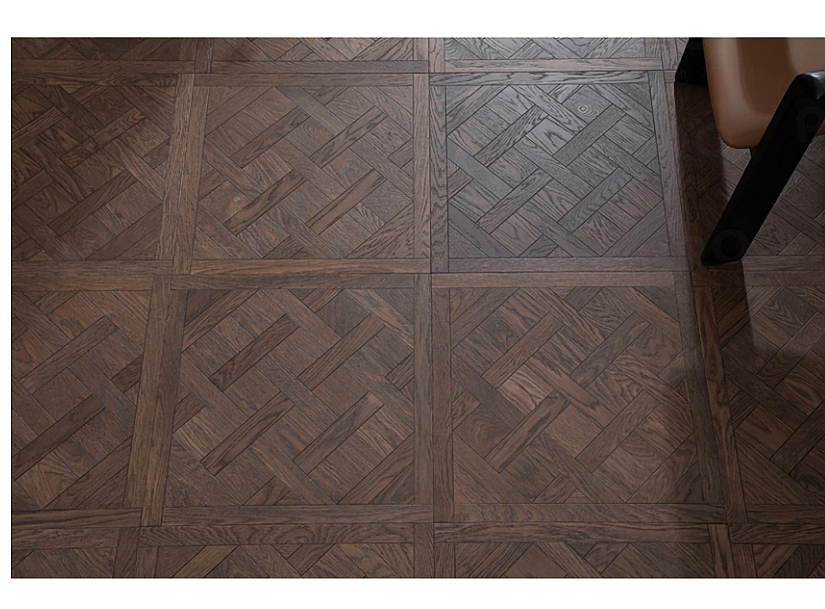 PARBRO 5999 — European oak multi-layer parquet wood grain close-up detail. Art wood flooring from China, sourced through Tarmeer's Dubai material selection center.