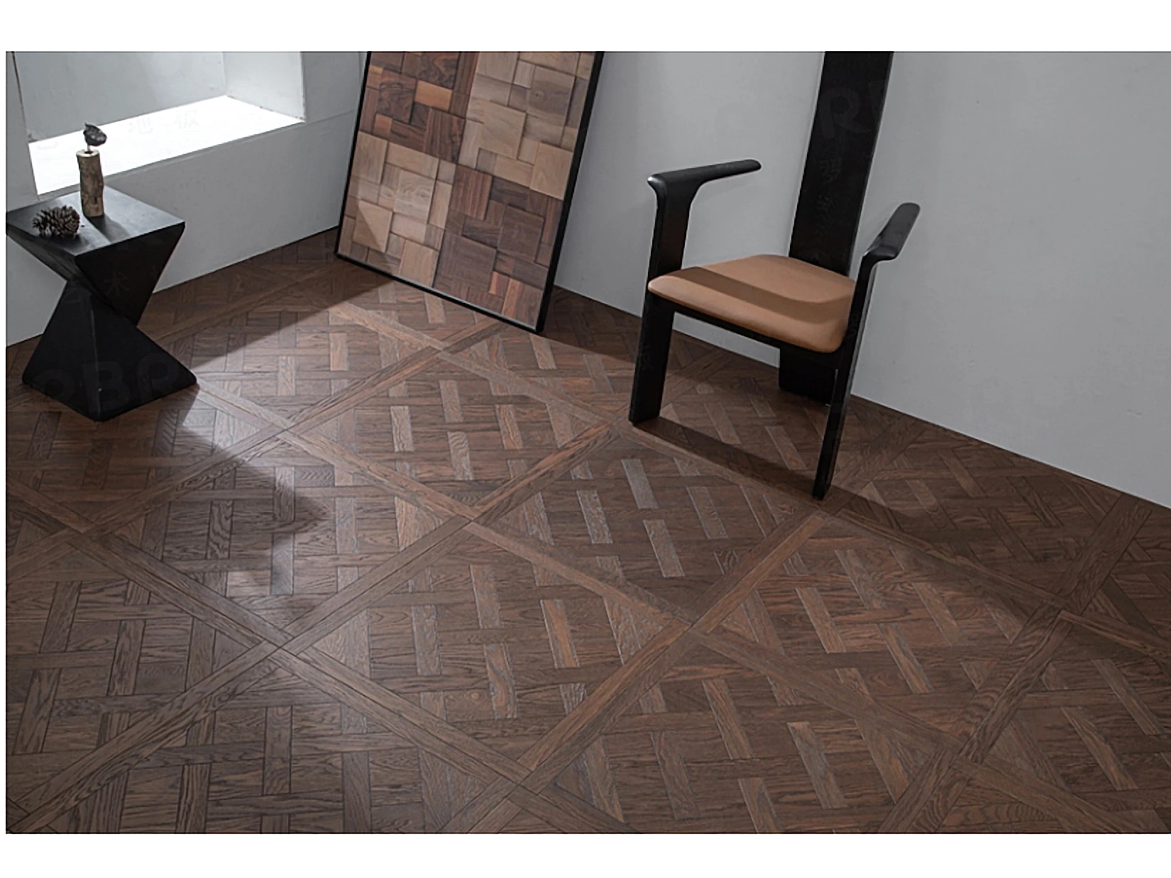 PARBRO 5999 — European oak multi-layer parquet floor in a room setting. Art wood flooring from China, sourced through Tarmeer's Dubai material selection center.
