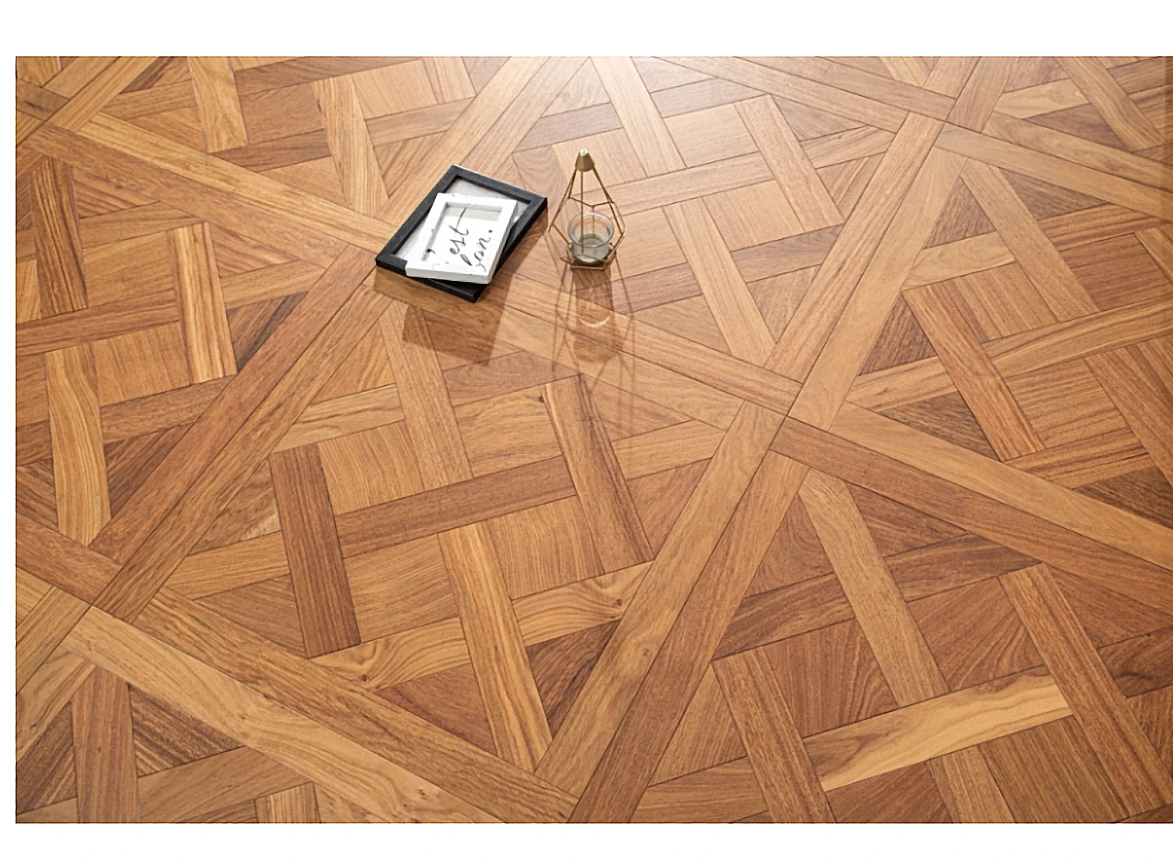 PARBRO HP16 — Padauk parquet wood grain close-up detail. Art wood flooring from China, sourced through Tarmeer's Dubai material selection center.