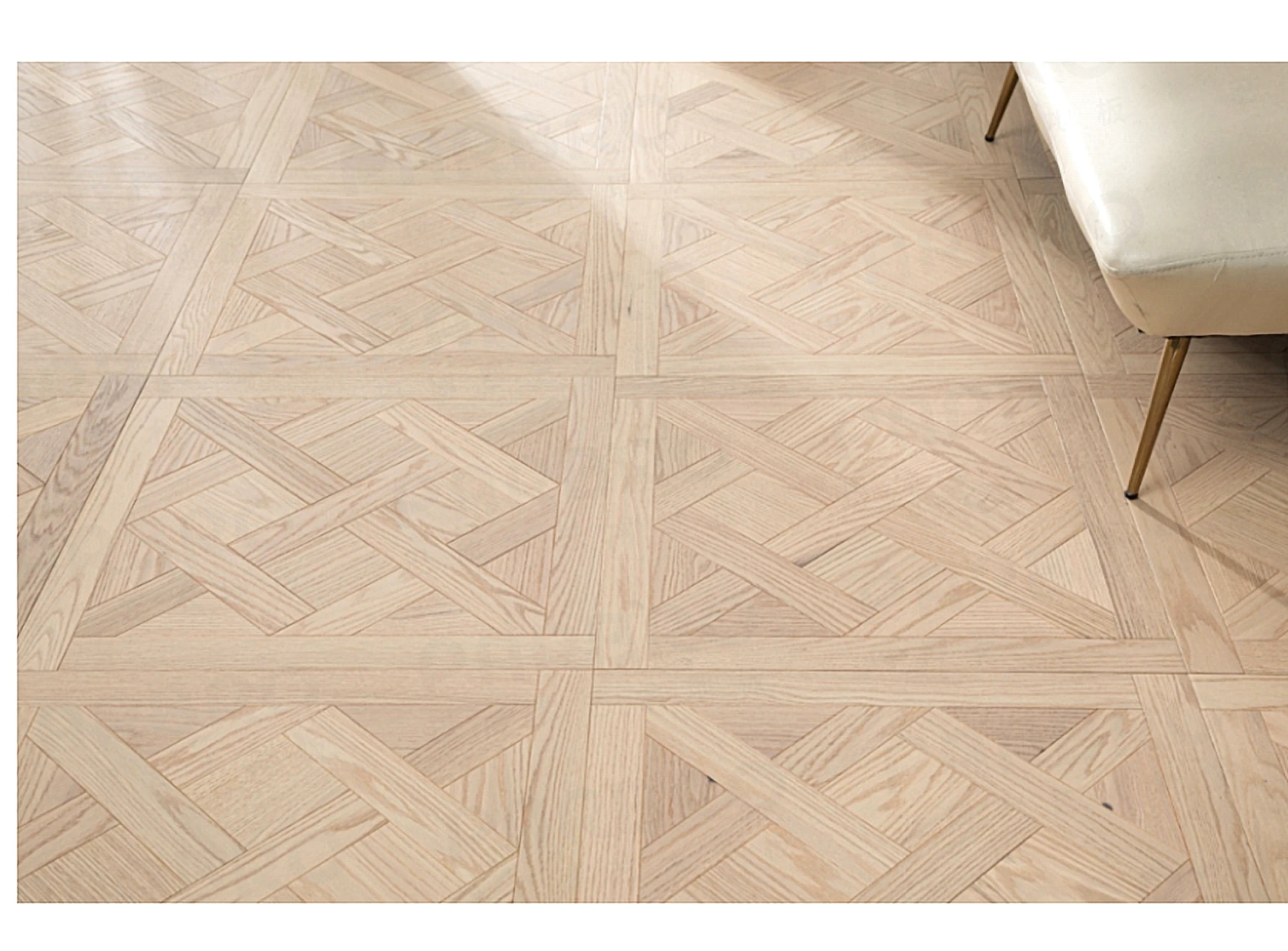 PARBRO HP17 — Red oak parquet wood grain close-up detail. Art wood flooring from China, sourced through Tarmeer's Dubai material selection center.