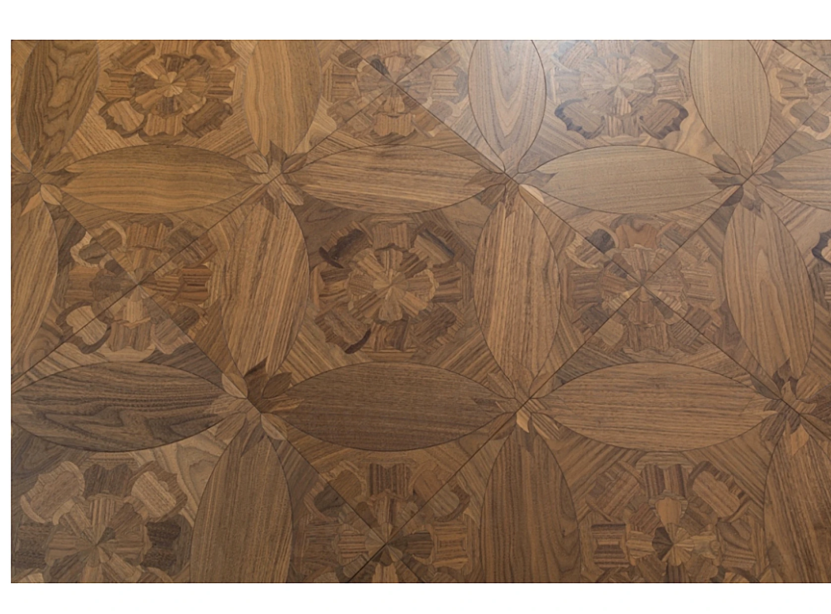 PARBRO HP22 — Walnut parquet wood grain close-up detail. Art wood flooring from China, sourced through Tarmeer's Dubai material selection center.