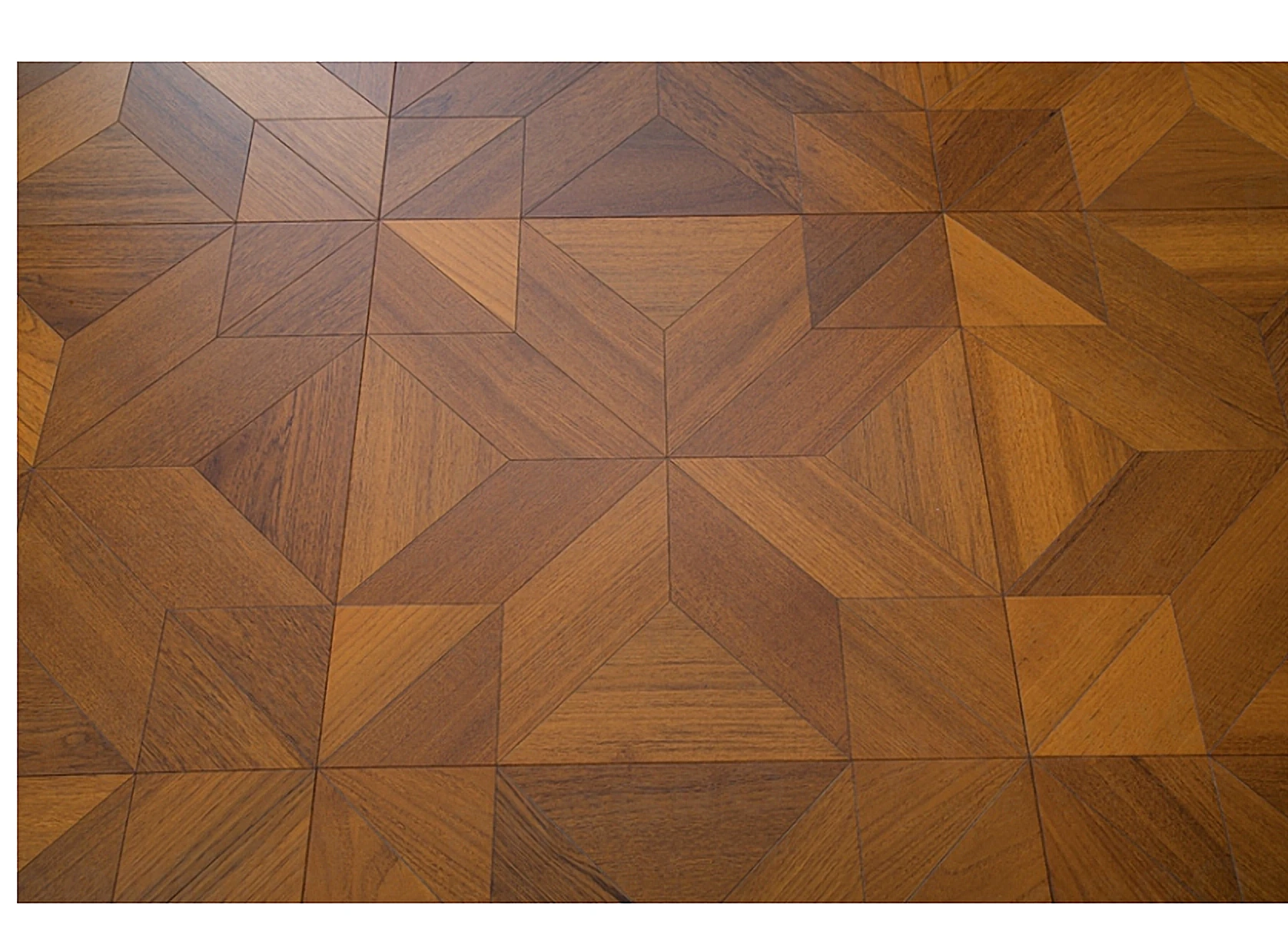 PARBRO QHP66 — Teak parquet (imported birch core) wood grain close-up detail. Art wood flooring from China, sourced through Tarmeer's Dubai material selection center.